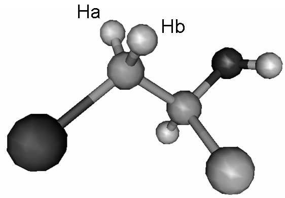 Une combinaison entre homotopie et énantiotopie peut être pratiquement rencontrée. C est le cas du chlorométhoxyméthane.