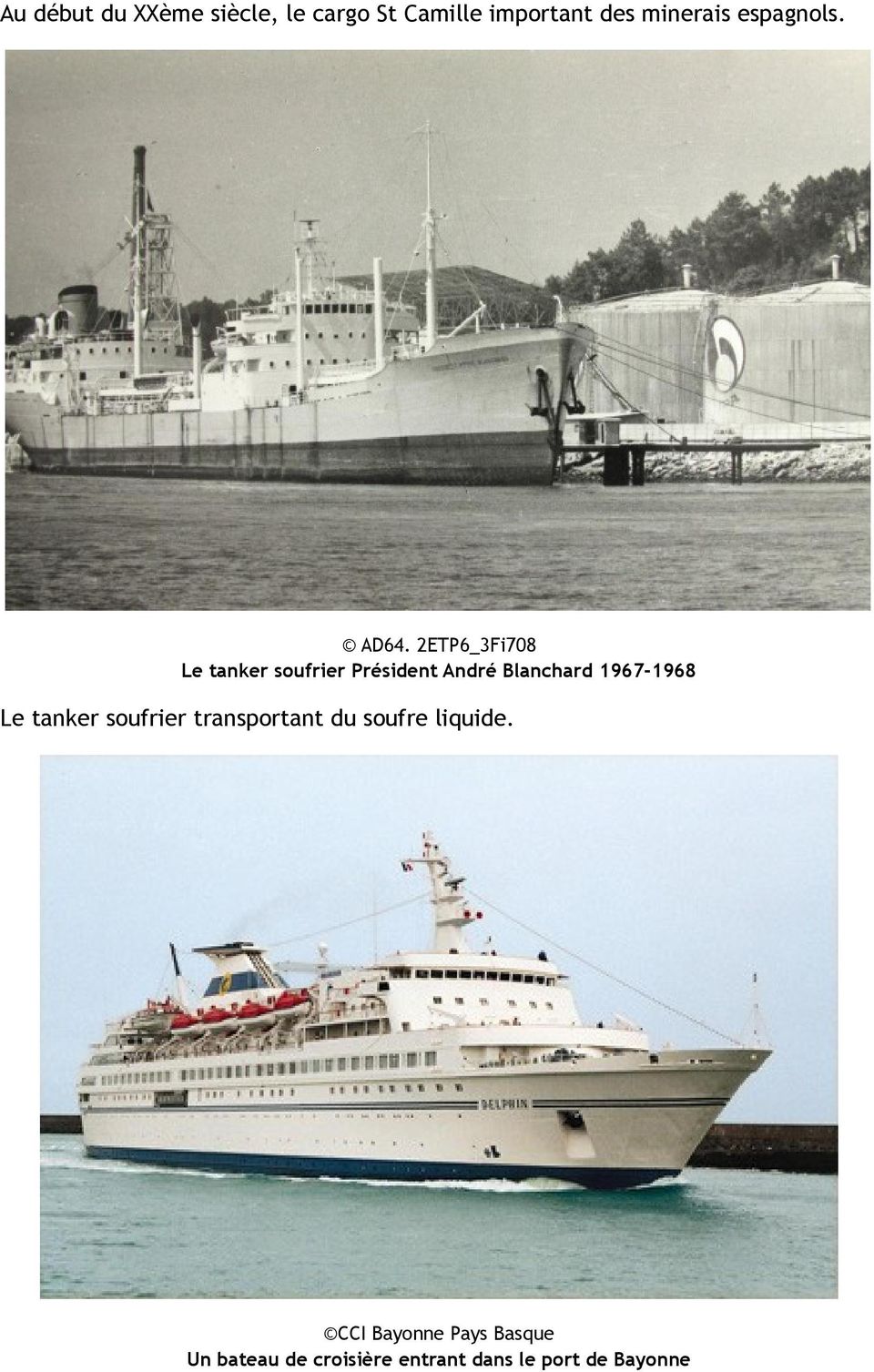 2ETP6_3Fi708 Le tanker soufrier Président André Blanchard 1967-1968 Le