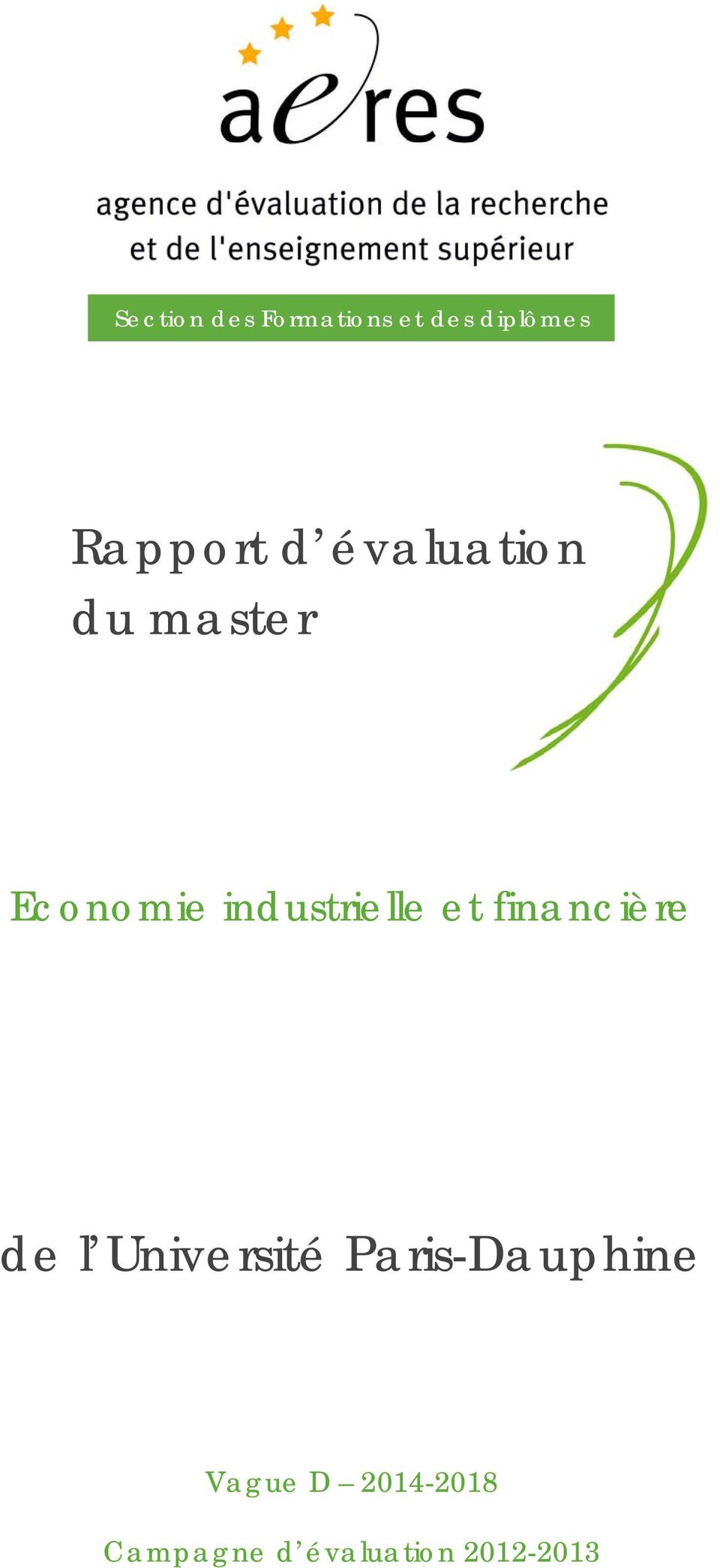 et financière de l Université Paris-Dauphine
