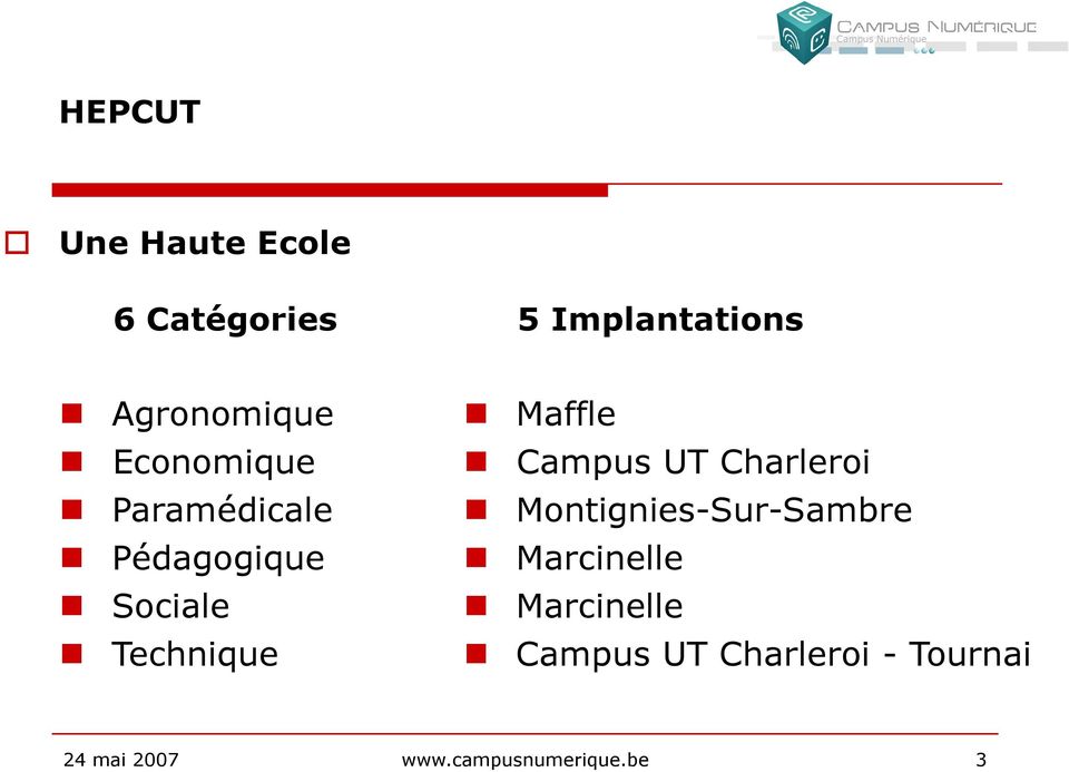 Campus UT Charleroi Montignies-Sur-Sambre Marcinelle Marcinelle