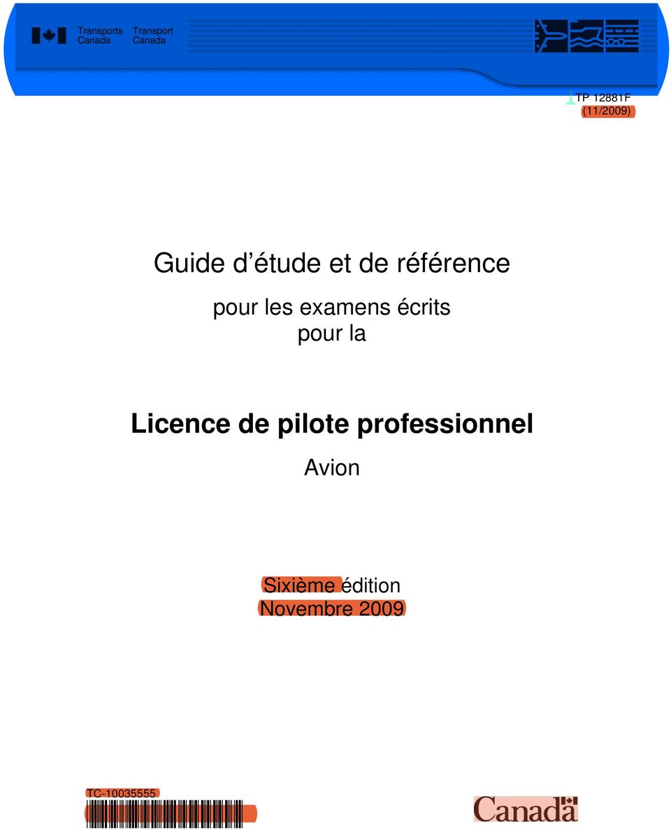 Licence de pilote professionnel Avion