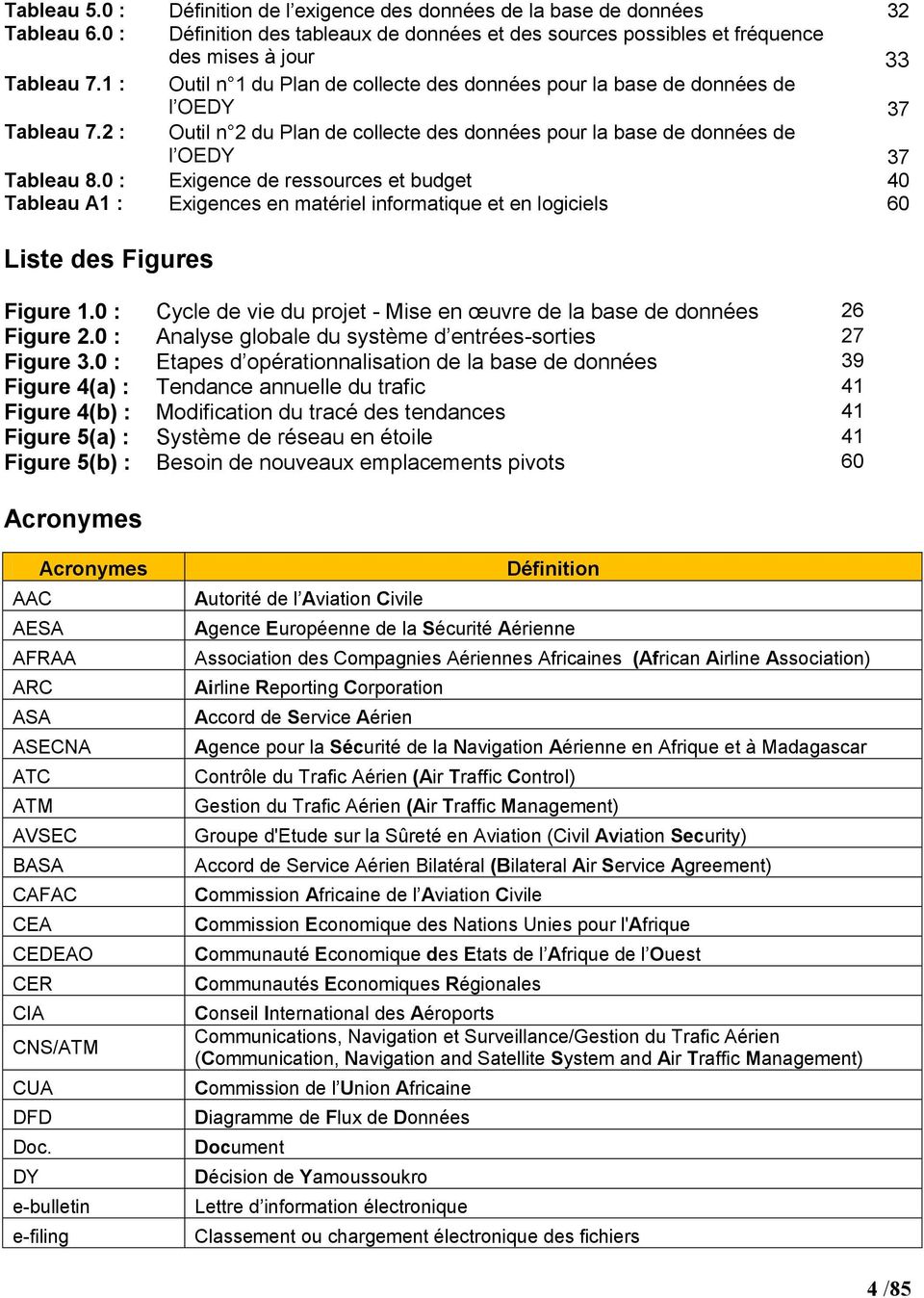 0 : Exigence de ressources et budget 40 Tableau A1 : Exigences en matériel informatique et en logiciels 60 Liste des Figures Figure 1.