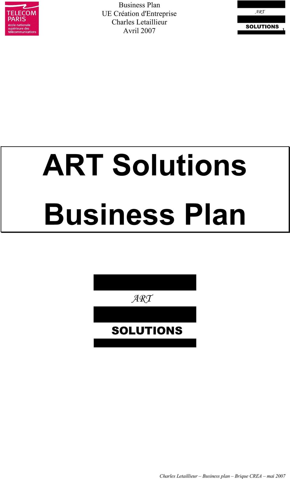 Solutions Business Plan Charles