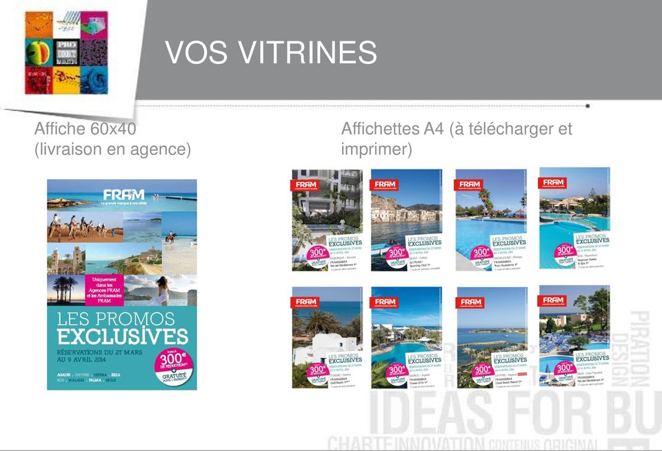 agence) Affichettes A4