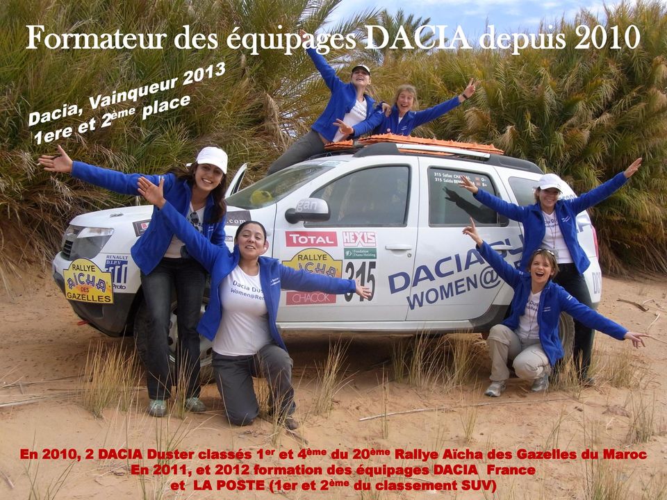 Stage En entrainement 2011, et 2012 formation Gazelles des équipages