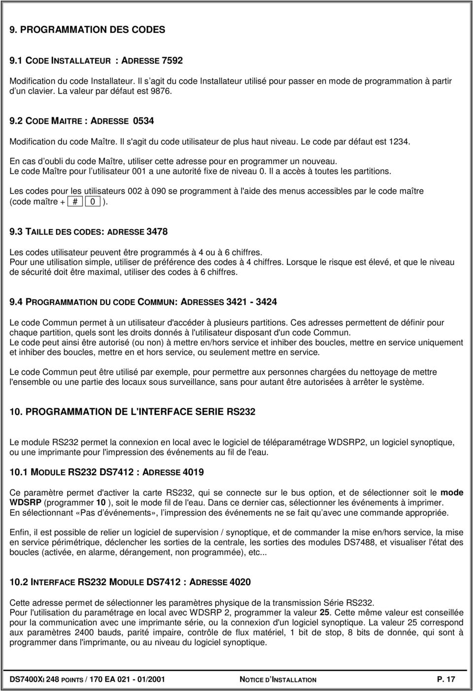 Centrale d alarme DS7400Xi - FRA - PDF Téléchargement Gratuit