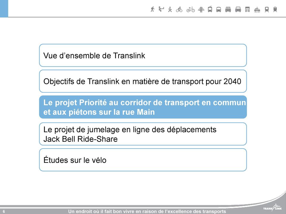 projet Priorité au corridor de transport en commun et aux piétons sur la rue Main