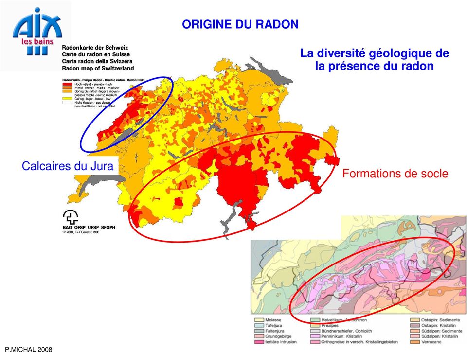 la présence du radon