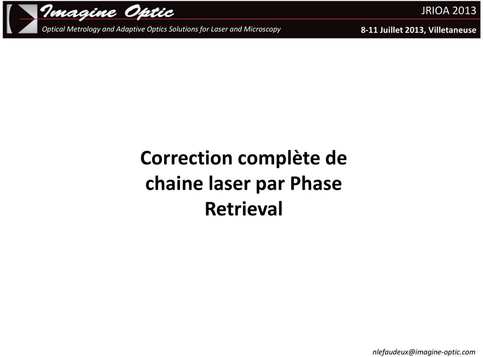 chaine laser