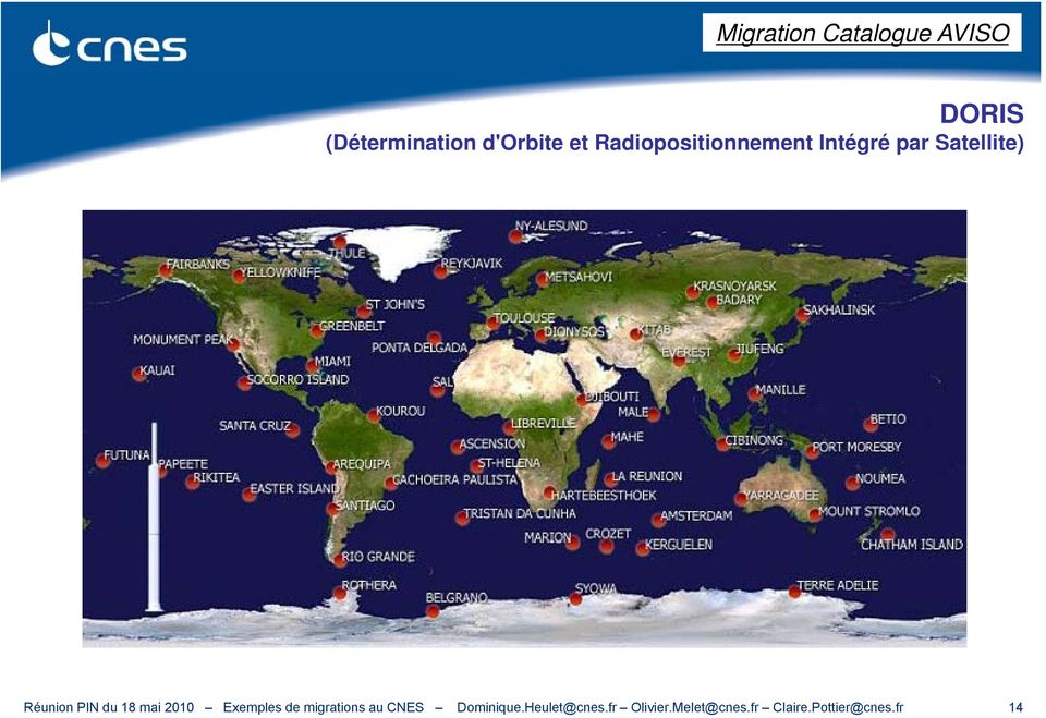 du 18 mai 2010 Exemples de migrations au CNES Dominique.
