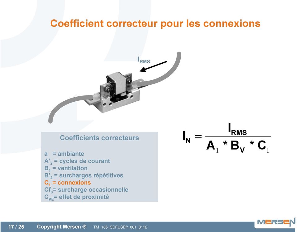 ventilation B 2 = surcharges répétitives C 1 = connexions Cf 3 =