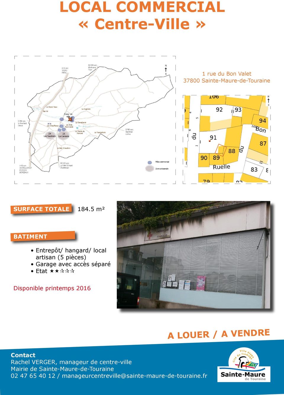 5 m² Entrepôt/ hangard/ local artisan (5