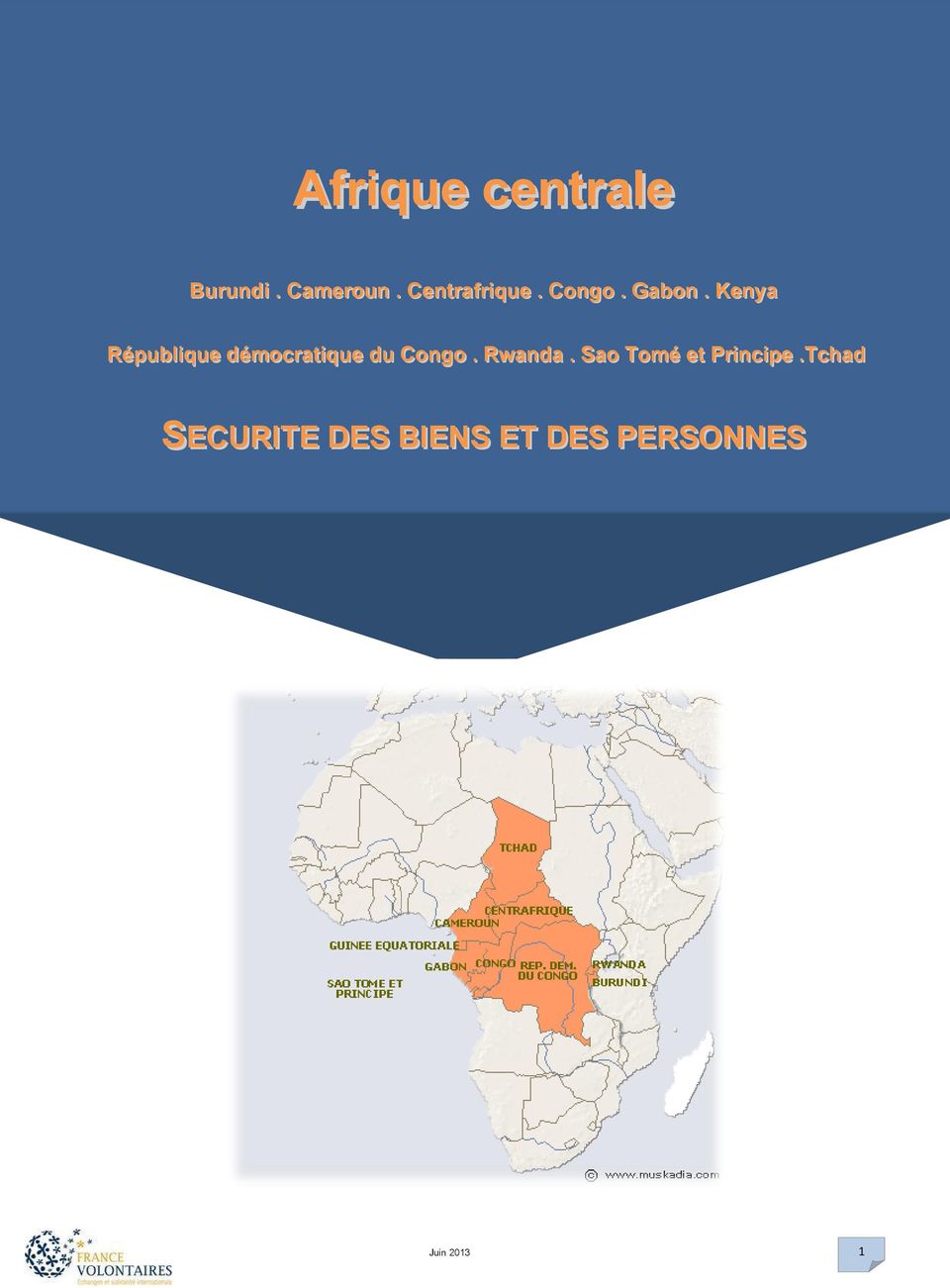 Congo. Rwanda. Sao Tomé et Principe.