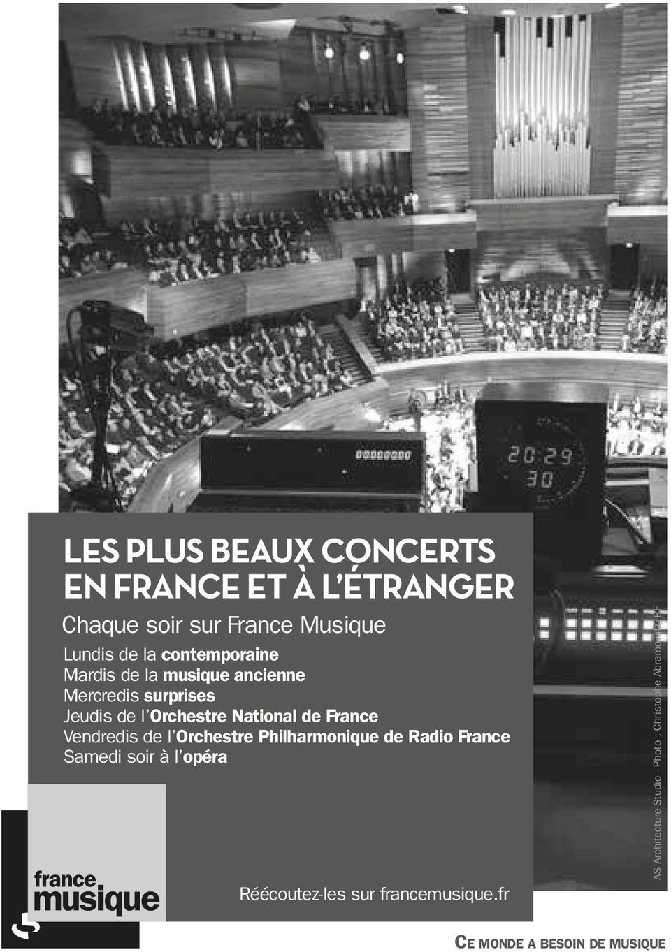France Vendredis de l Orchestre Philharmonique de Radio France Samedi soir à l opéra Réécoutez-les