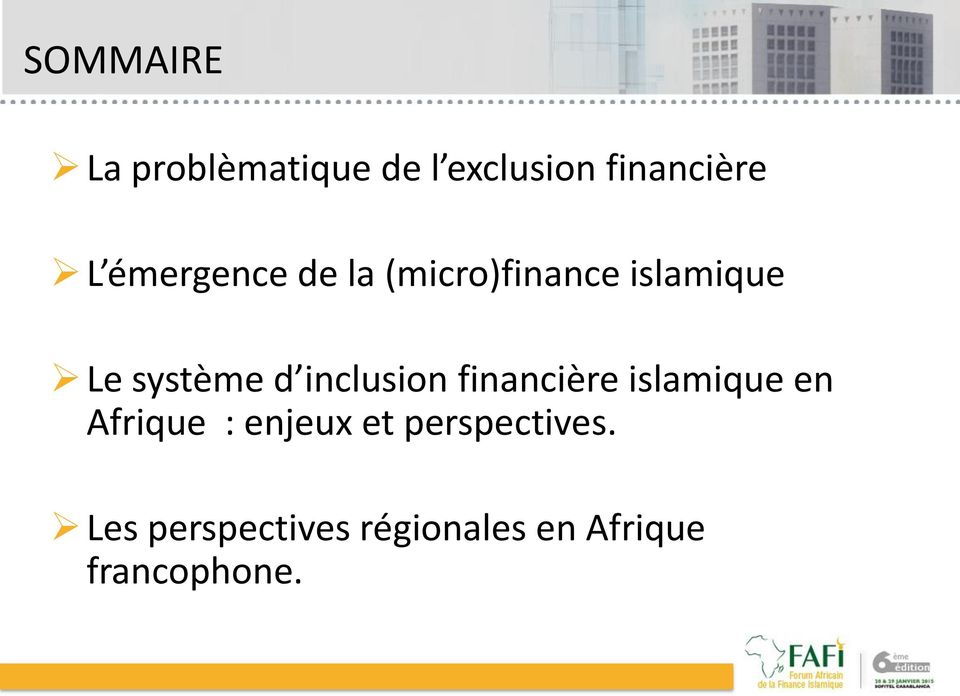 inclusion financière islamique en Afrique : enjeux et