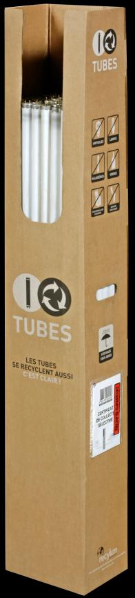 ALVEOLES TUBES Destinée au stockage des tubes fluorescents avant le passage de La Feuille d Erable.