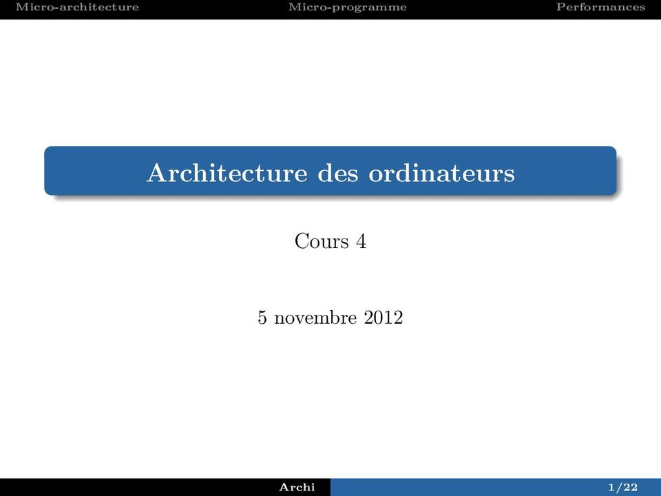 Cours 4 5