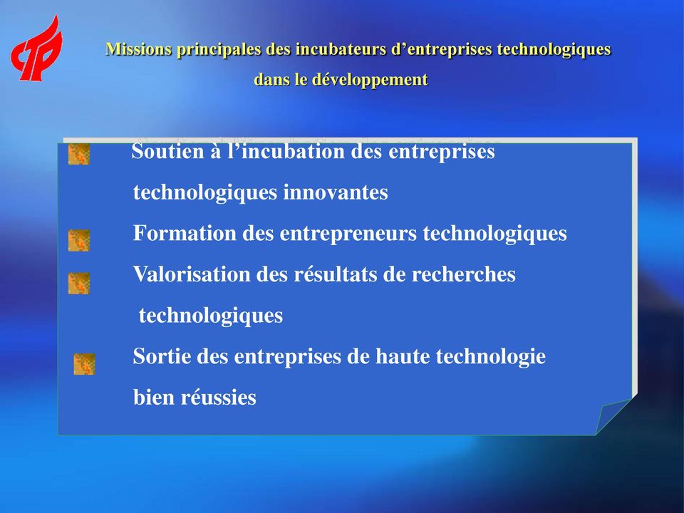 innovantes Formation des entrepreneurs technologiques Valorisation des
