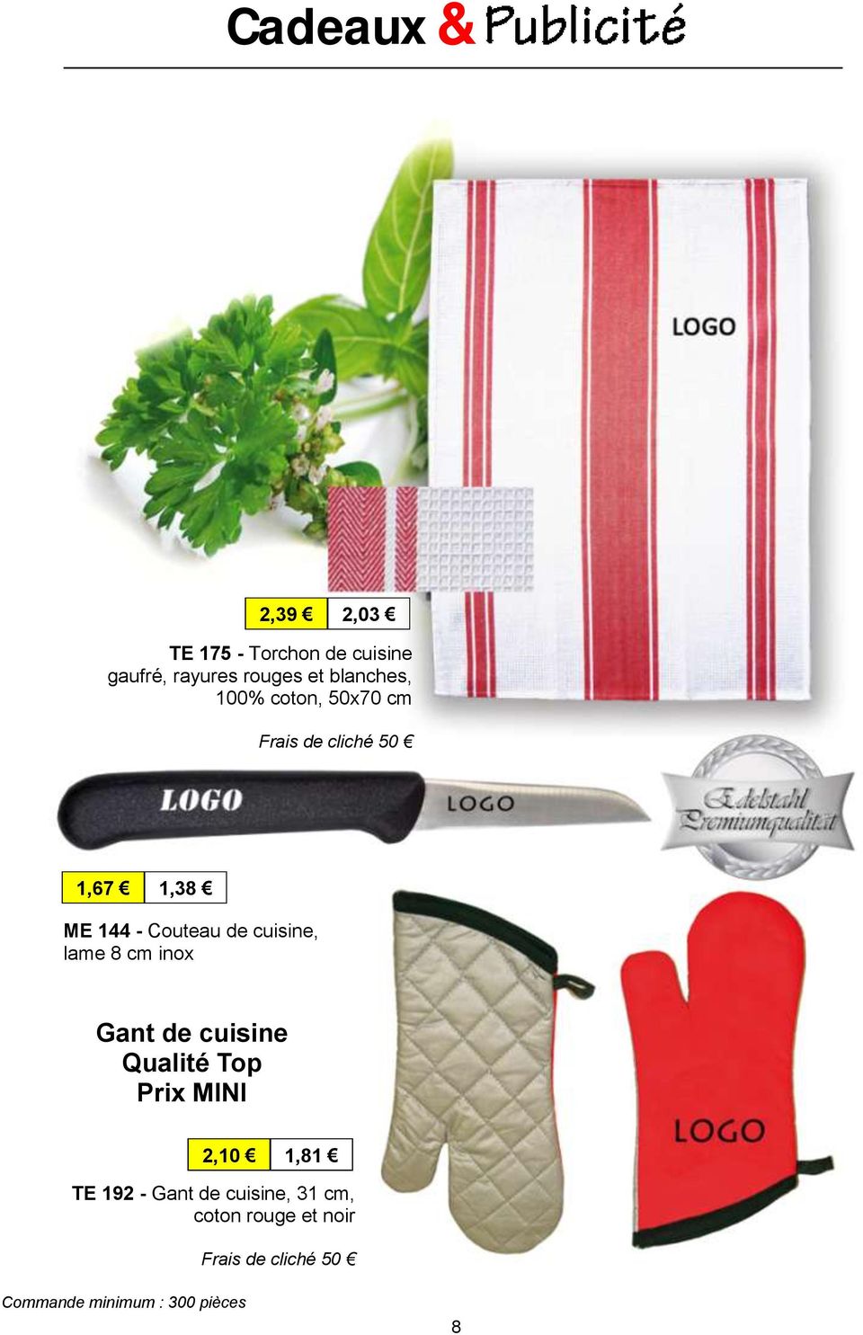 8 cm inox Gant de cuisine Qualité Top Prix MINI 2,10 1,81 TE 192 - Gant de