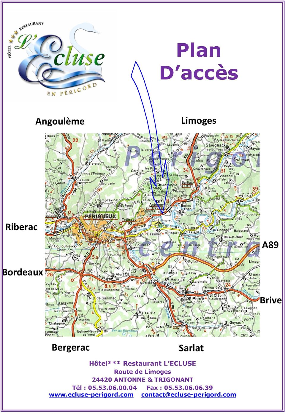 Limoges 24420 ANTONNE & TRIGONANT Tél : 05.53.06.00.