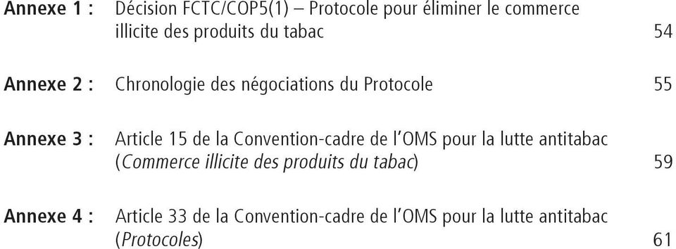 Article 15 de la Convention-cadre de l OMS pour la lutte antitabac (Commerce illicite des