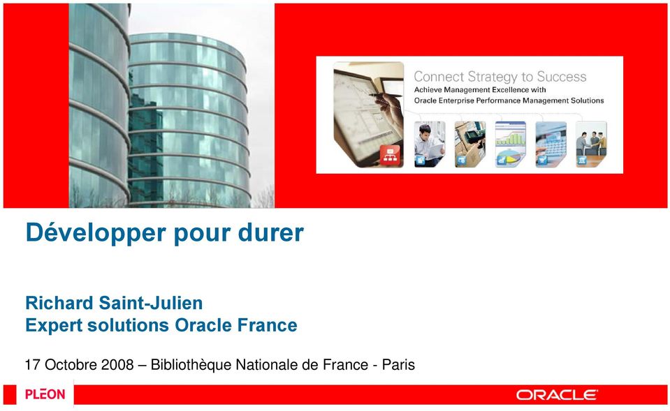 solutions Oracle France 17 Octobre