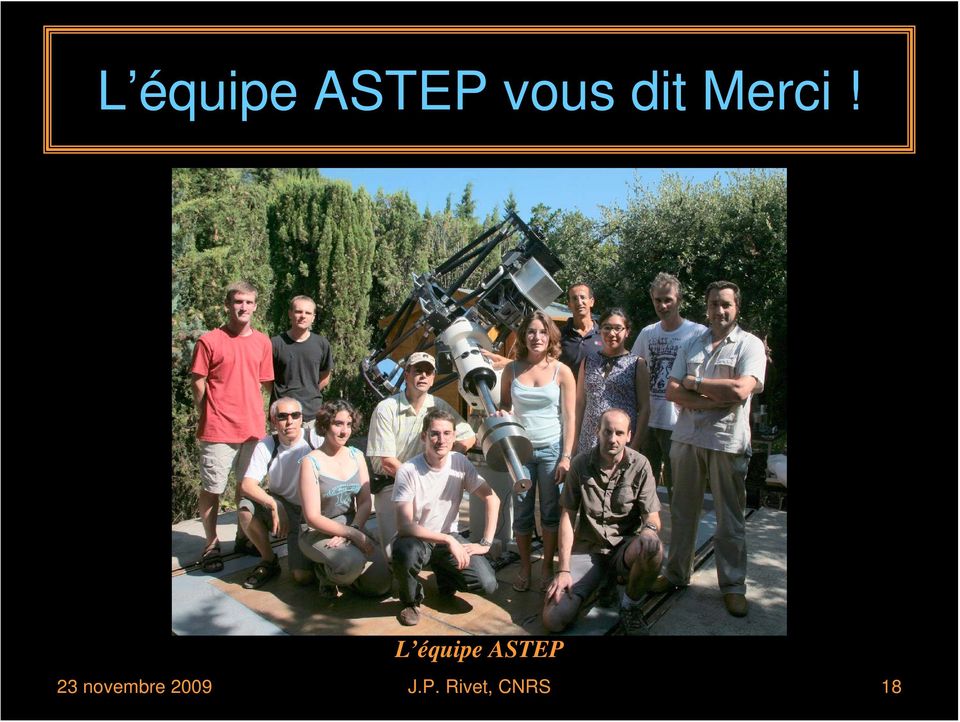 L équipe ASTEP 23