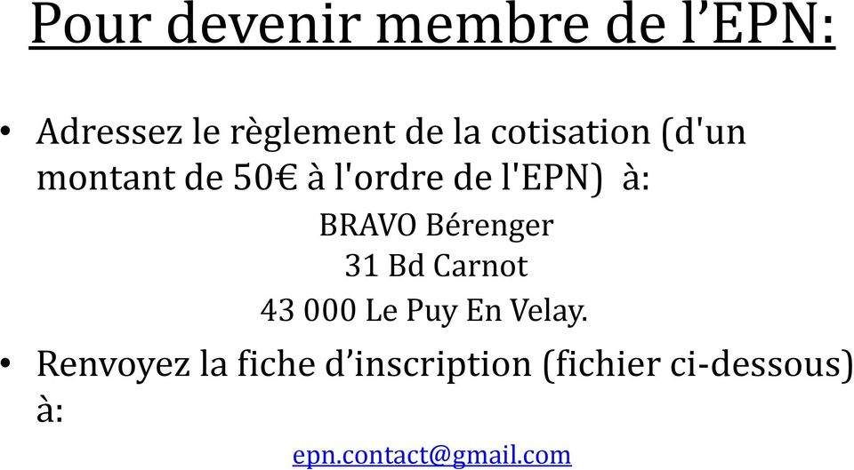 Bérenger 31 Bd Carnot 43 000 Le Puy En Velay.