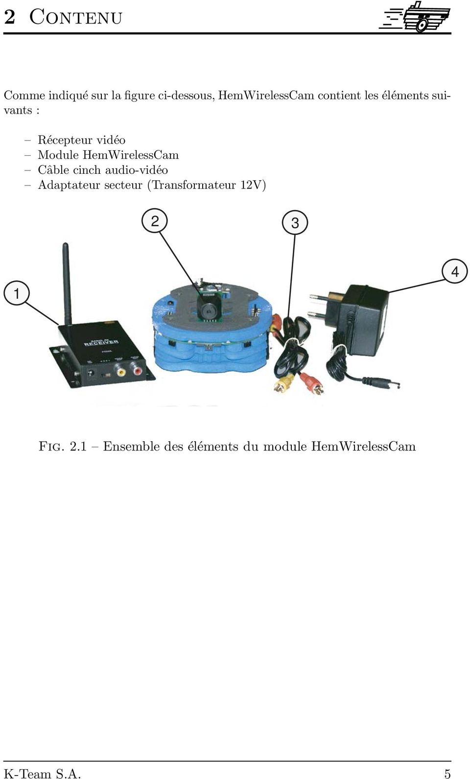 HemWirelessCam Câble cinch audio-vidéo Adaptateur secteur