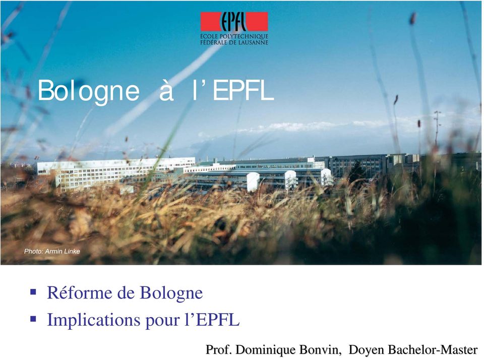 pour l EPFL Prof.
