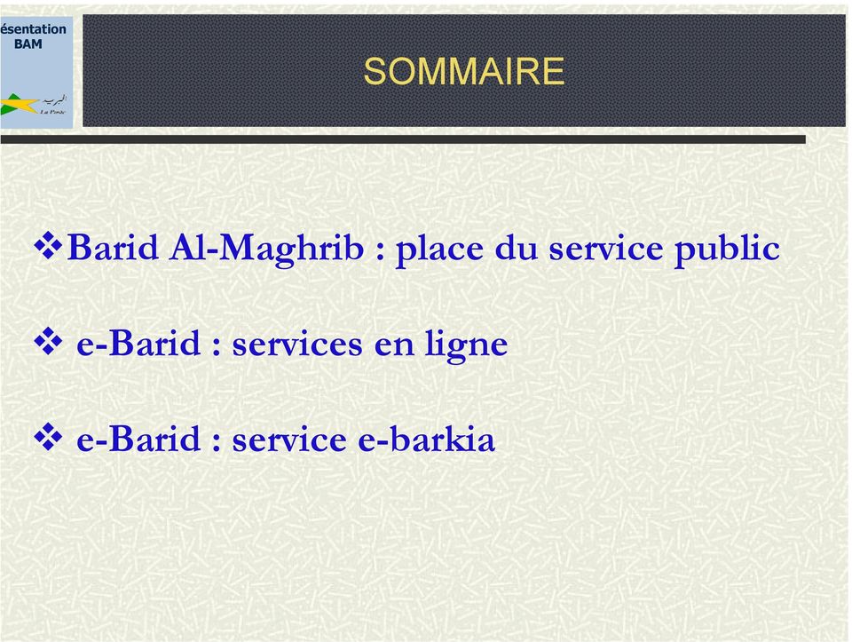 e-barid : services en
