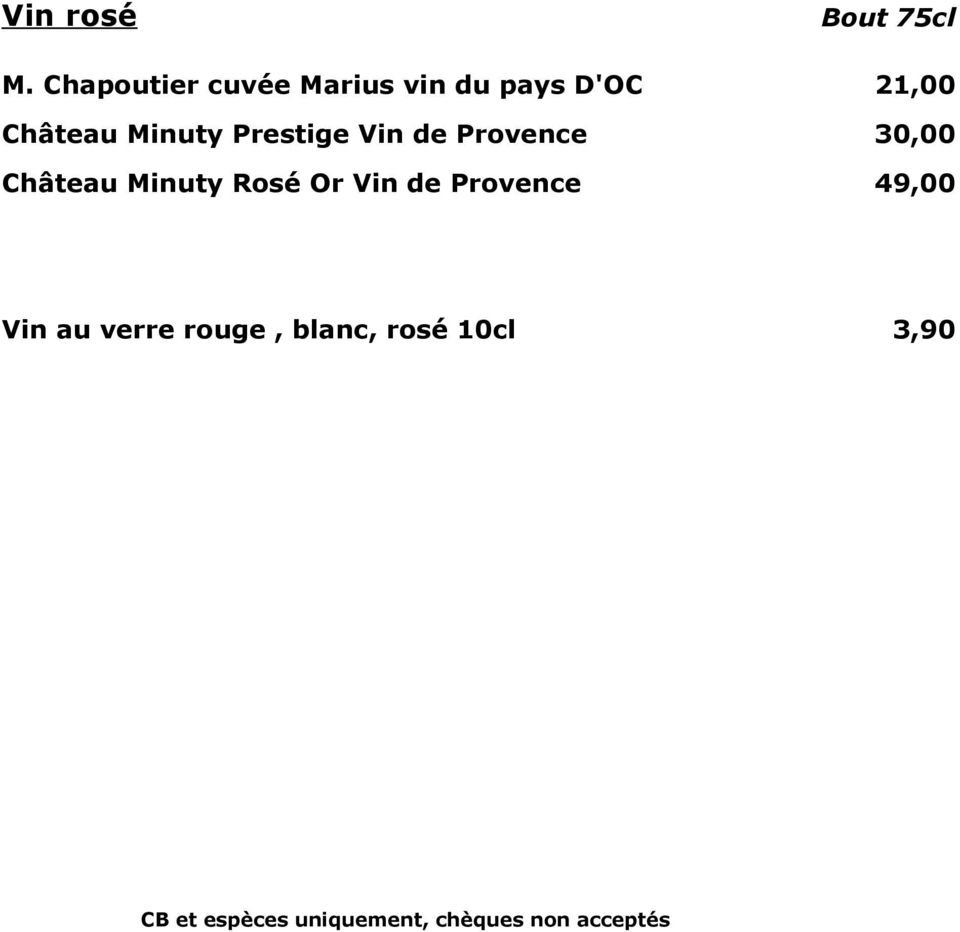 Château Minuty Prestige Vin de Provence 30,00