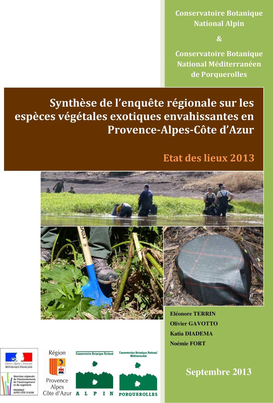 végétales exotiques Etat envahissantes des lieux 2013 en Provence-Alpes-Côte d