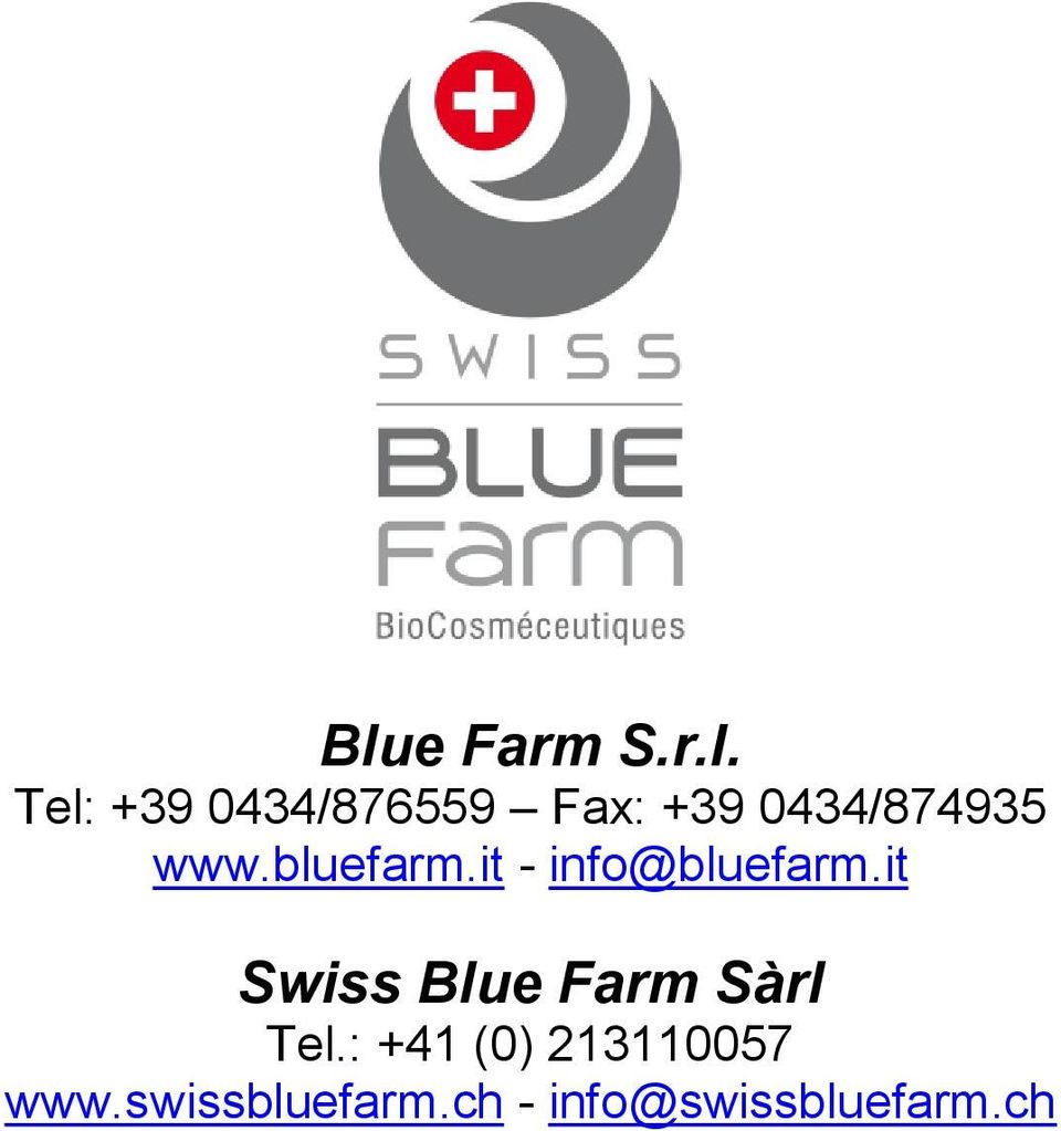 it Swiss Blue Farm Sàrl Tel.