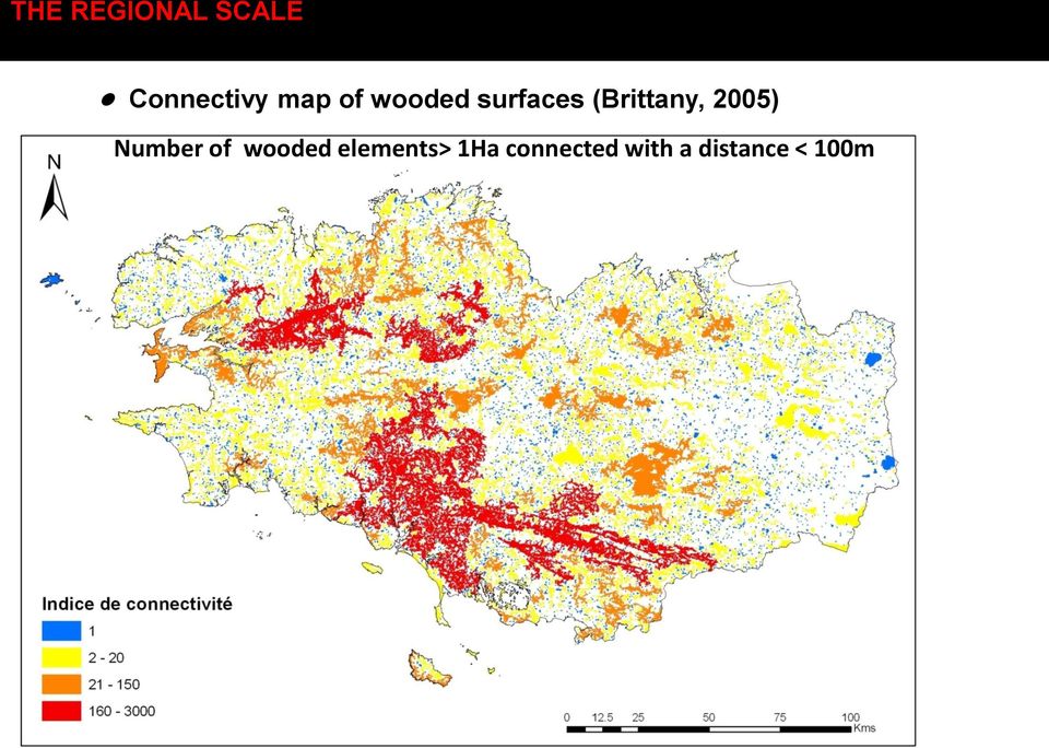 2005) Number of wooded elements>