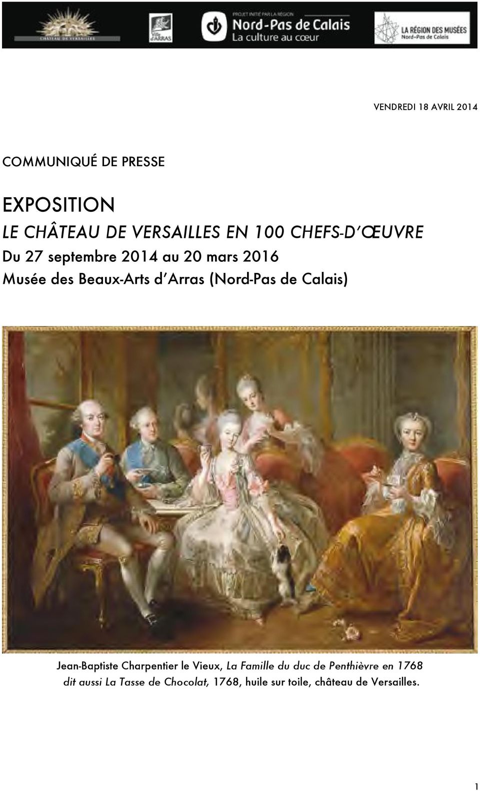 (Nord-Pas de Calais) Jean-Baptiste Charpentier le Vieux, La Famille du duc de
