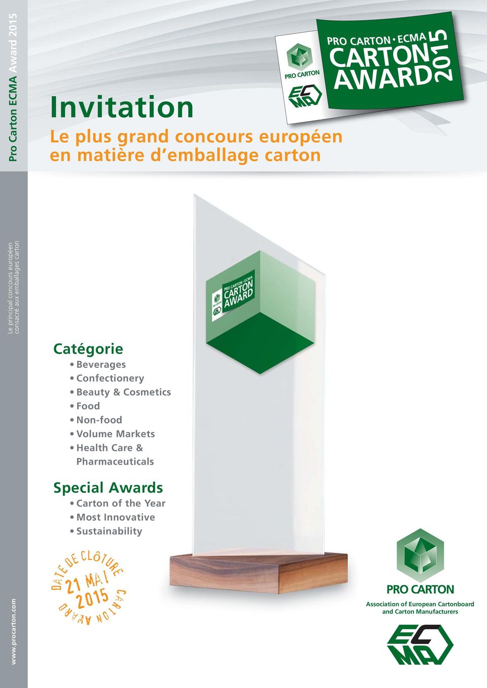 Volume Markets Health Care & Pharmaceuticals Special Awards Carton of the Year Most Innovative