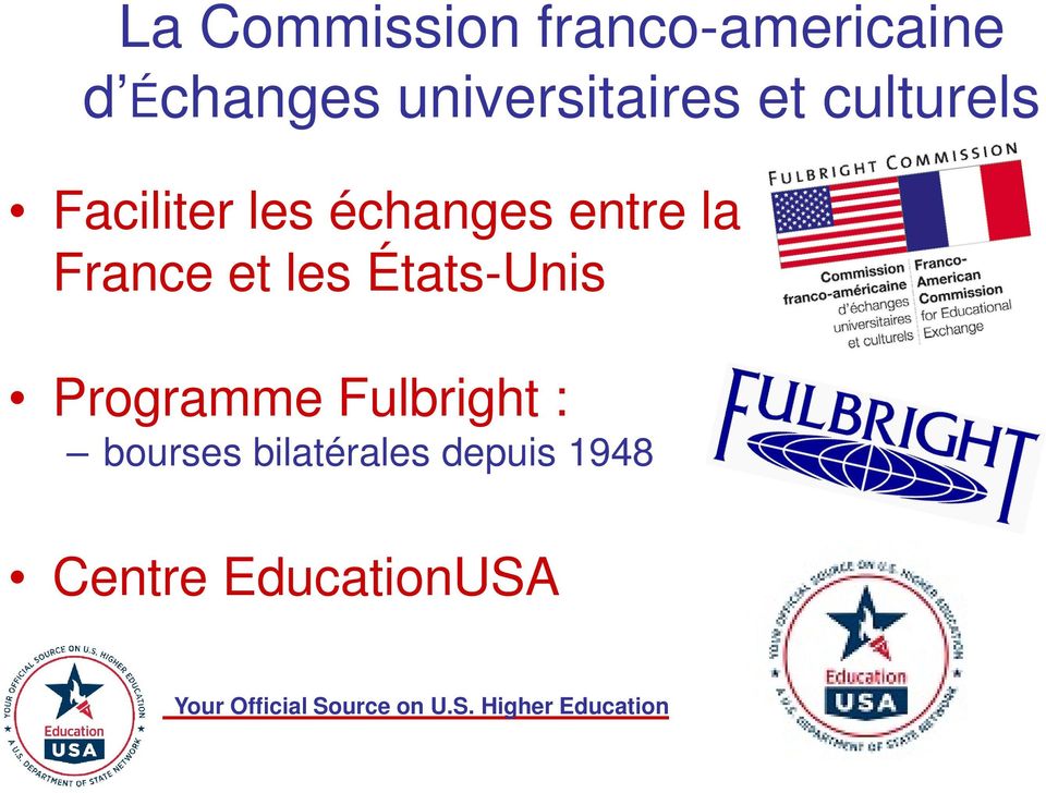 entre la France et les États-Unis Programme