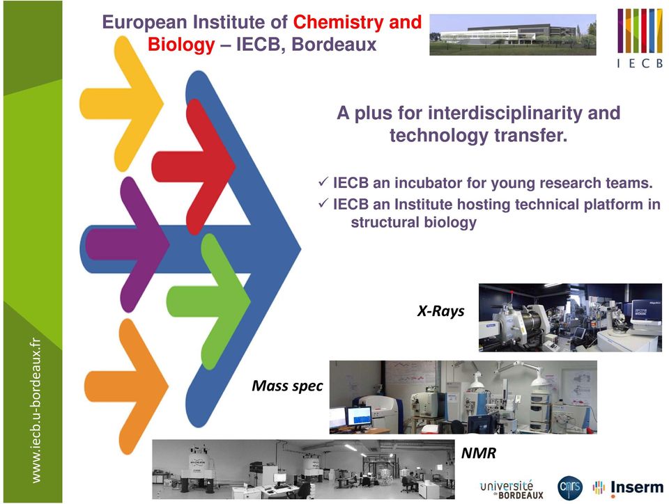 IECB an incubator for young research teams.