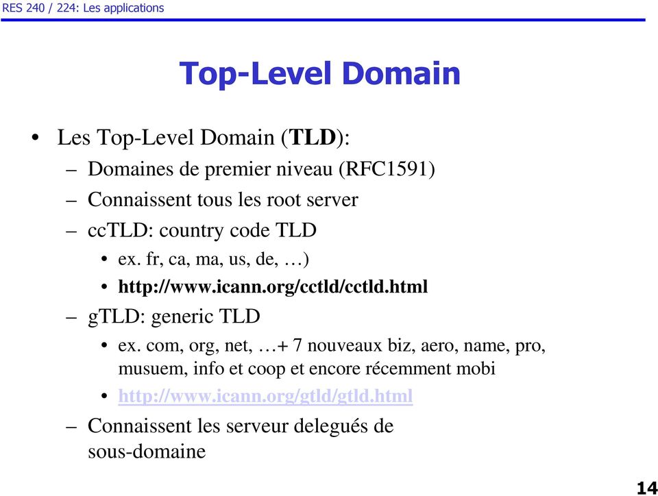 html gtld: generic TLD ex.