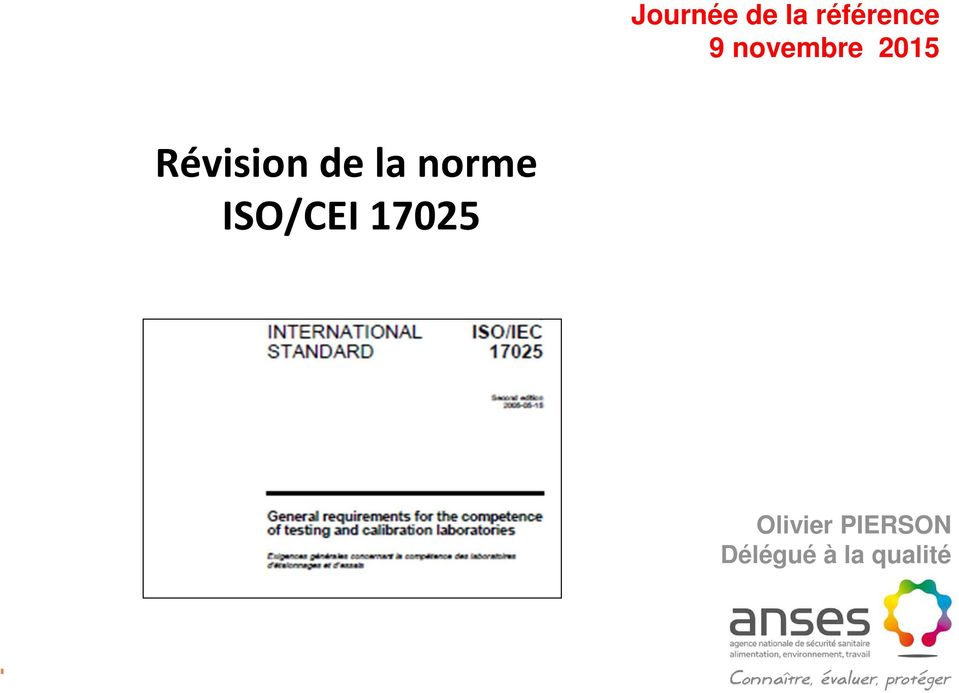 norme ISO/CEI 17025 Olivier
