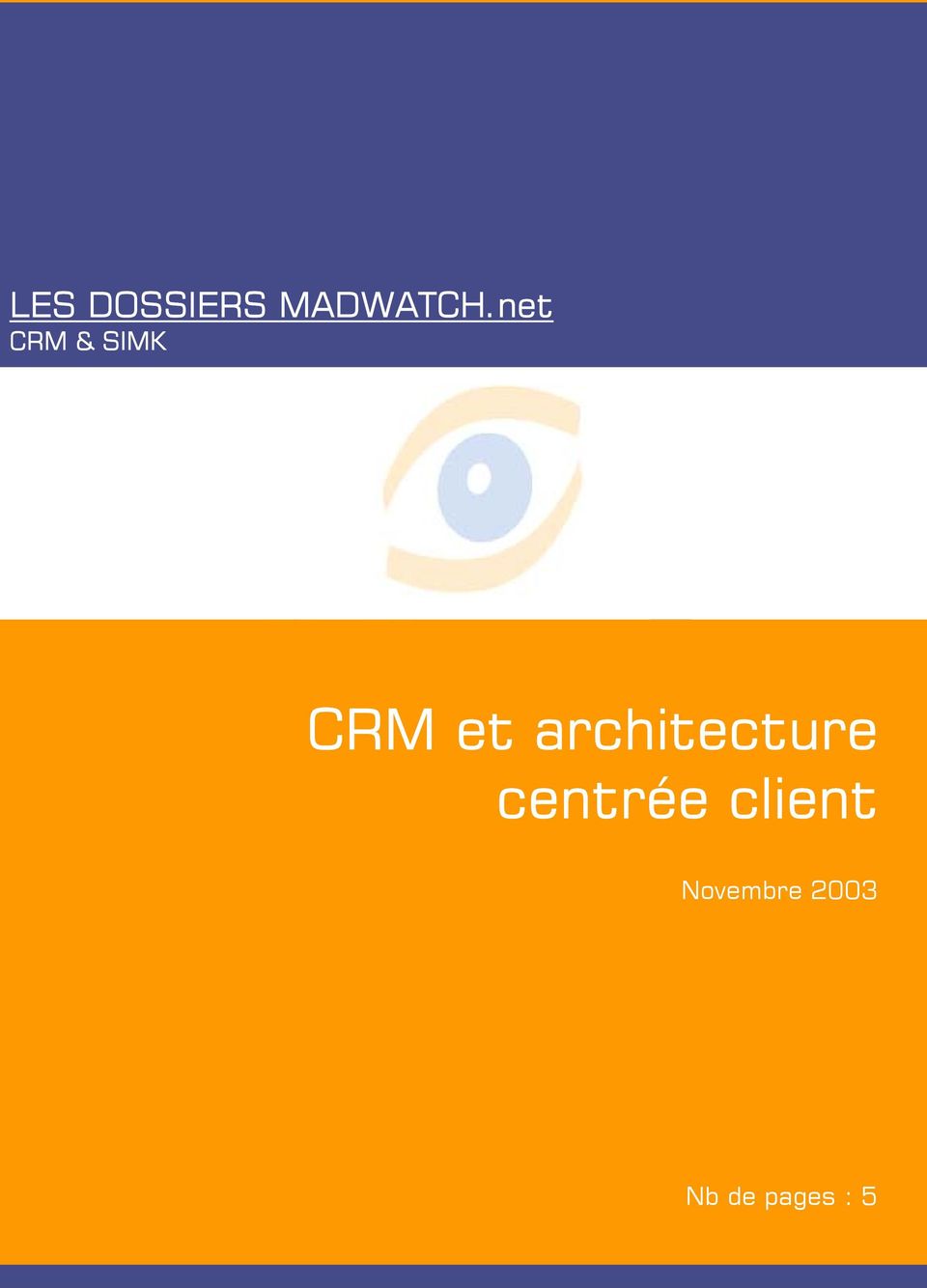 net CRM & SIMK CRM et architecture