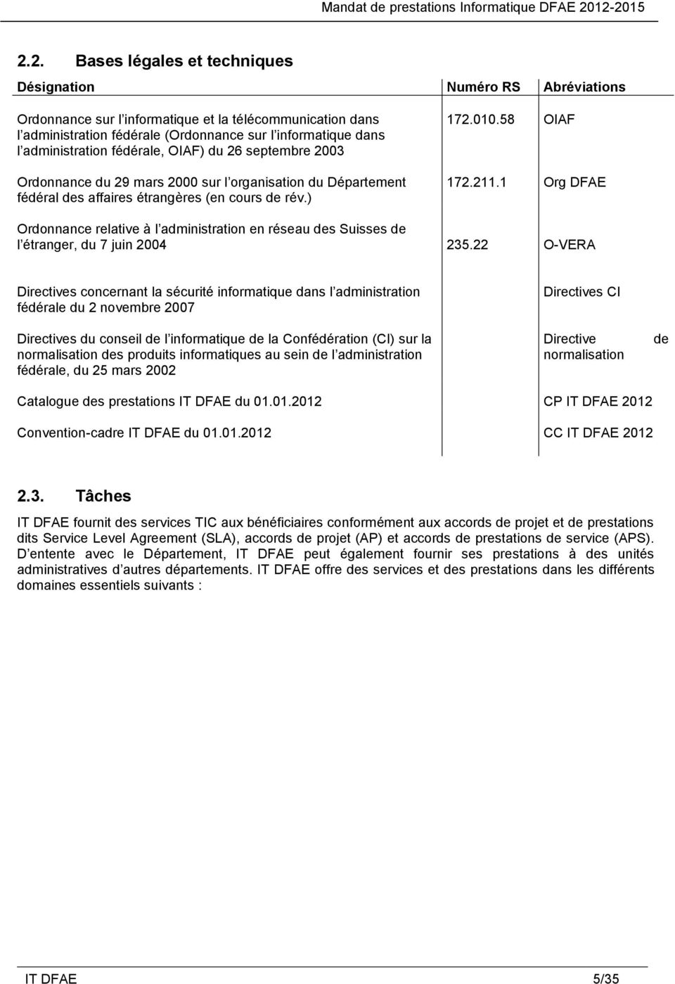 1 Org DFAE Ordonnance relative à l administration en réseau des Suisses de l étranger, du 7 juin 2004 235.
