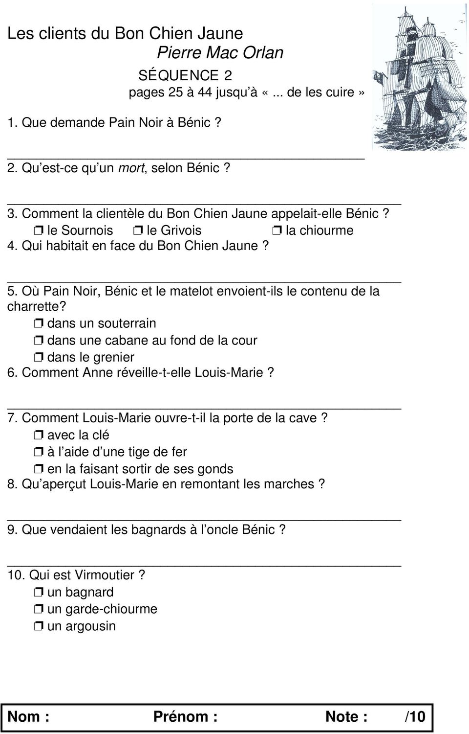 Les clients du Bon Chien Jaune Pierre Mac Orlan SÉQUENCE 1 - PDF Free  Download