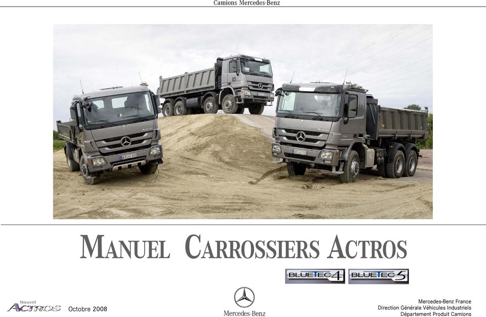 MANUEL CARROSSIERS ACTROS - PDF Téléchargement Gratuit