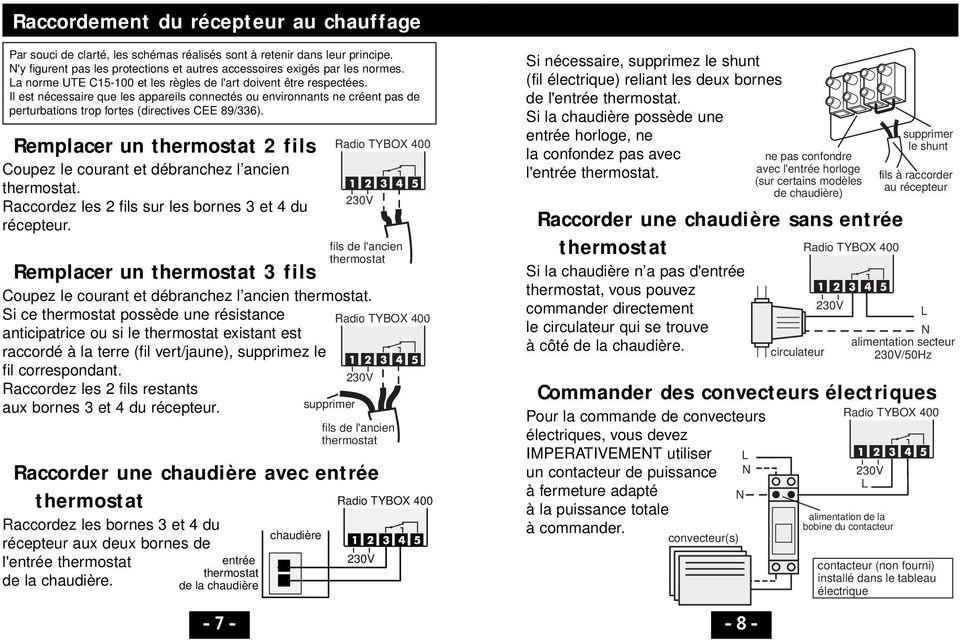 Radio TYBOX. Facilité. Guide d'installation. Thermostat programmable radio.  Réf. : - PDF Free Download