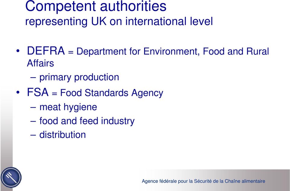 Environment, Food and Rural Affairs primary