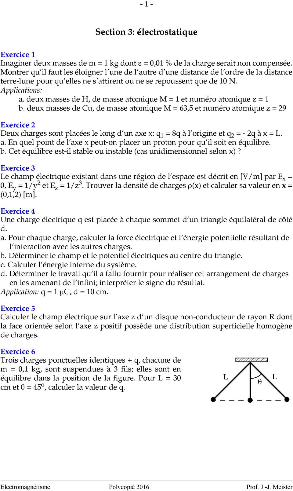 Section 3: électrostatique - PDF Téléchargement Gratuit