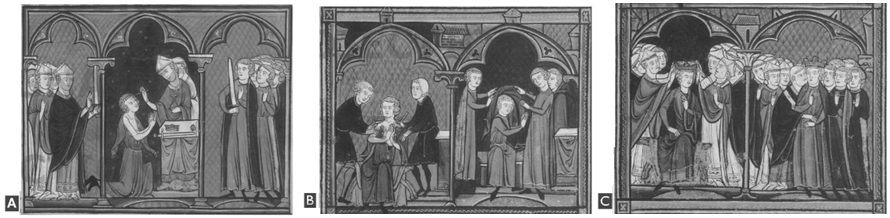 La cérémonie du sacre De nombreux vassaux refusent de lui obéir. Alors, le 3 juillet 987, Hugues Capet se fait sacrer roi à Reims, comme Charlemagne.