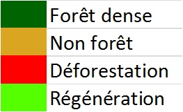 RÉSULTATS / RCA Carte Forêt / Non-Forêt Date